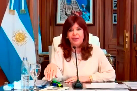 Cristina Fernández de Kirchner, cuando era presidenta de la Nación. 