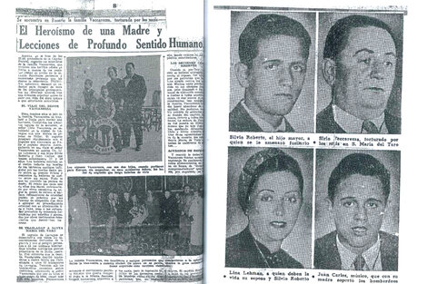 Los diarios de época reflejaron la historia de los Vacarezza. 