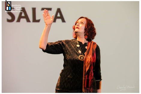 Georgina Parpagnoli, en escena. 
