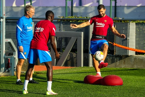 Agüero comenzó la etapa final de la recuperación