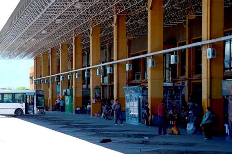 Dársenas de la Terminal de Ómnibus.