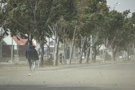 Temporal de viento y destrozos en la Patagonia