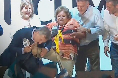 Macri, en Tucumán, durante la campaña del "Sí, se puede"