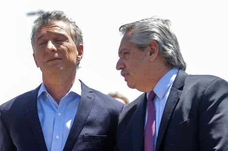 Macri y Fernández, meses atrás.