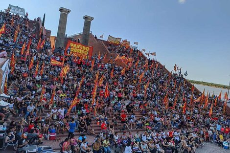 El acto del Partido Obrero en Parque España.