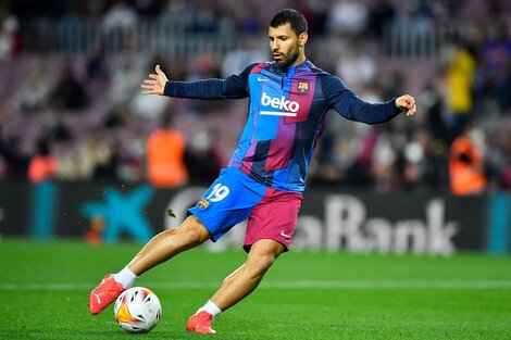 El Kun Agüero, cinco partidos en el Barça y un gol