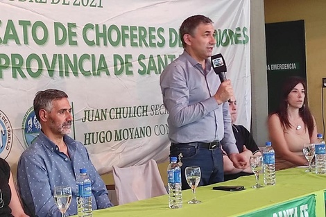 Chulich presidió la asamblea de camioneros.