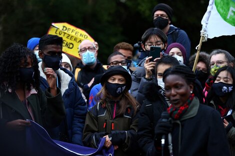 Cumbre climática COP26: Greta Thunberg lideró una protesta en Glasgow