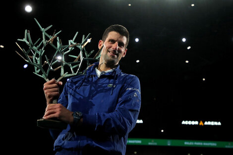 Masters de París: Djokovic venció a Medvedev en la final y superó a Nadal