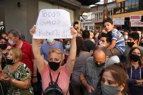 Manifestaciones tras el asesinato del kiosquero.