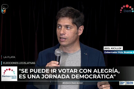 Elecciones legislativas 2021: Axel Kicillof pidió que "voten por el futuro que nos espera" 