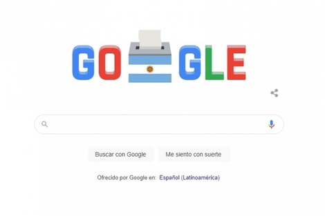 Google celebró las elecciones legislativas en Argentina con un doodle