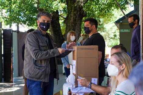 Jorge Macri votó en Olivos 