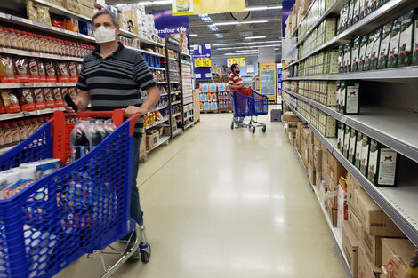 Subas moderadas en supermercados