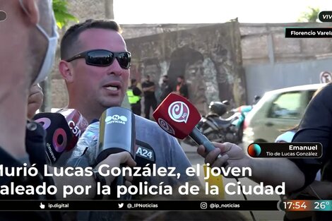 El desgarrador relato del tío de Lucas González, el joven de 17 años asesinado por la Policía de la Ciudad