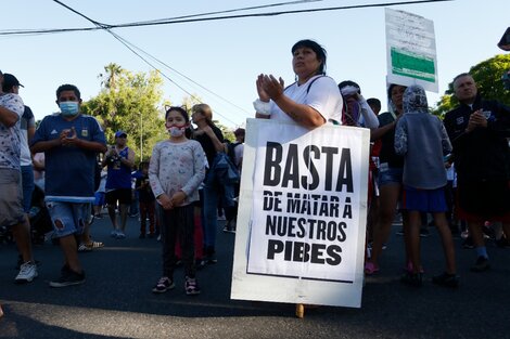 Un solo pedido: "Basta de matar a nuestros pibes".