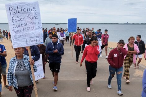 Protesta por la muerte de Lautaro Rosé.