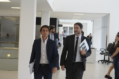 Los fiscales Matías Edery y Luis Schiappa Pietra. (Fuente: Sebastián Vargas)