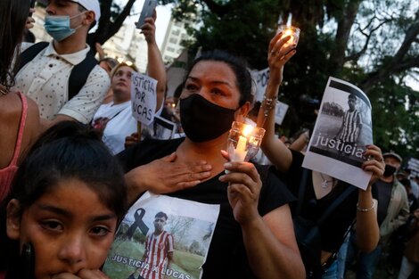 "Nunca más un Lucas", el grito frente a Tribunales