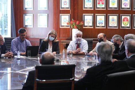 El secretario de Comercio en la reunión con los mayoristas