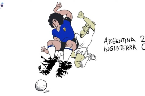 El dibujo de Rep a un año de la muerte de Maradona