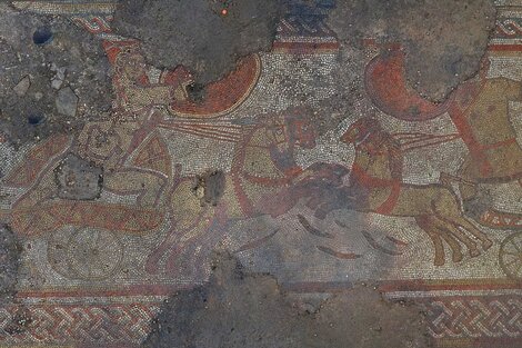 Encuentran un excepcional mosaico romano en el Reino Unido