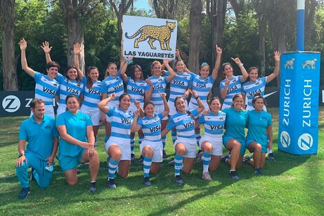 Las Yaguaretés, el seleccionado argentino femenino de rugby. (Fuente: Twitter @lasyaguaretes)