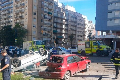 Mar del Plata: la insólita explicación de un hombre que protagonizó un violento choque en cadena en la avenida Colón