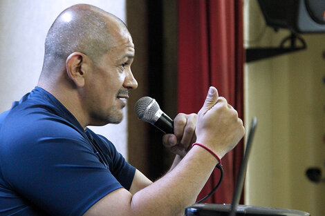 Martín Lucero, secretario general de Sadop Rosario.