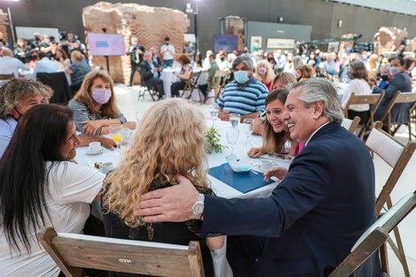 Alberto Fernández encabezó el acto en el Museo del Bicentenario. (Fuente: Télam)