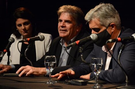 Lattuada, Llonch y el rector Bartolacci.