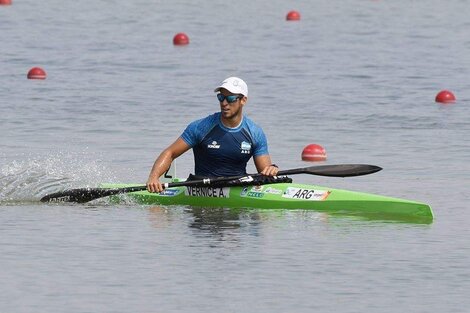 Canotaje: Agustín Vernice, finalista olímpico, ganó la medalla de oro en Sudamericano de de Uruguay