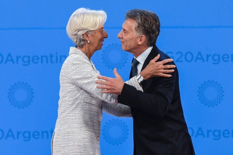 Lagarde, ex titular del Fondo, junto a Macri, el presidente favorecido por el préstamo récord.