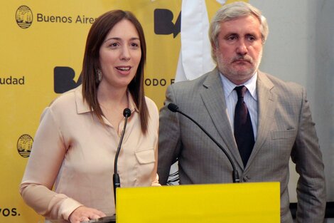 María Eugenia Vidal y Julio Conte Grand.