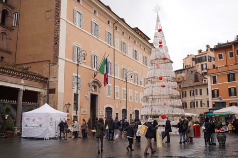 Un puesto de testeo en Roma, Italia, que sufre la nueva ola de contagios.