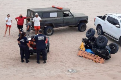 Pinamar: dan de alta a los acompañantes de la mujer que murió en el cuatriciclo