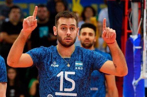 De Cecco con la camiseta del seleccionado