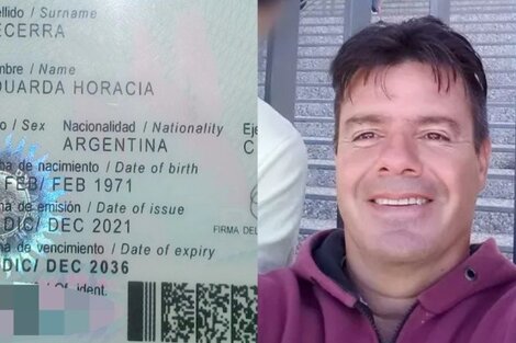 El nuevo DNI de Becerra, que da cuenta de sus cambios registrales