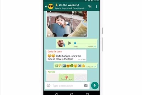 WhatsApp sumará reacciones a los mensajes con emojis animados