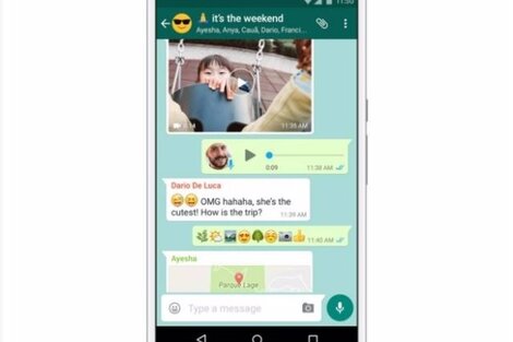WhatsApp sumará reacciones a los mensajes con emojis animados | La  plataforma trabaja en nuevas funciones | Página12