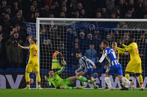 Premier League: el Brighton de Mac Allister igualó con Crystal Palace