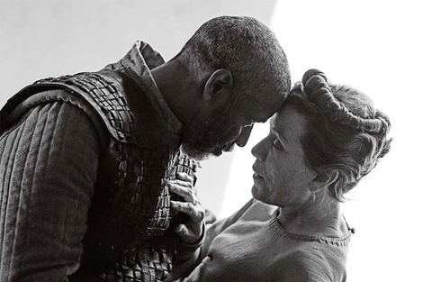 Denzel Washington como Macbeth y Frances McDormand.