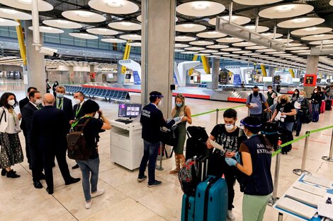 El aeropuerto de Barajas en Madrid.