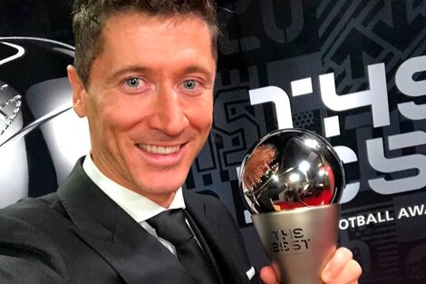 Lewandowski le ganó a Messi el Premio The Best al mejor jugador del mundo