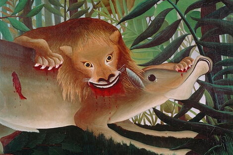 EL LEÓN HAMBRIENTO DE HENRI ROUSSEAU, 1905