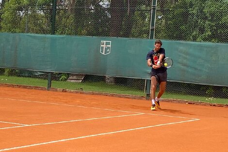 Juan Martín Del Potro, en el Tenis Club Argentino