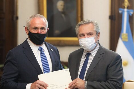 Alberto Fernández recibió las credenciales del nuevo embajador de EE.UU. ante Argentina