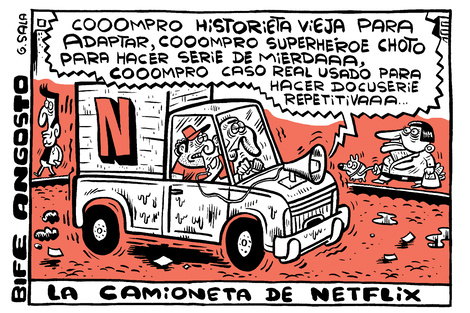 La camioneta de Netflix