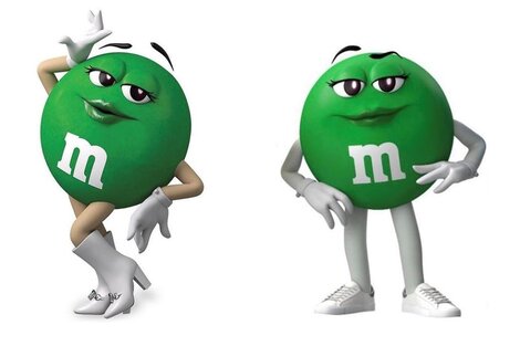 Feministas y misóginos unidos: El cambio de calzado del M&M verde que generó un escándalo global