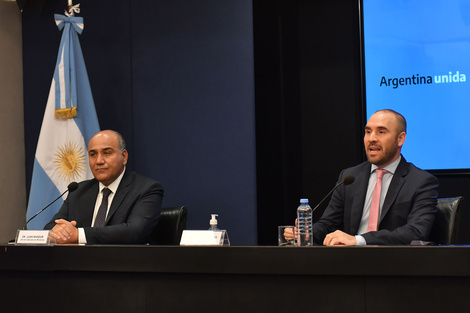 Martín Guzmán brindó una conferencia de prensa junto a Juan Manzur.